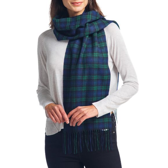 Women´s 100% Pure Cashmere Scarf Winter Plaid Scarf...